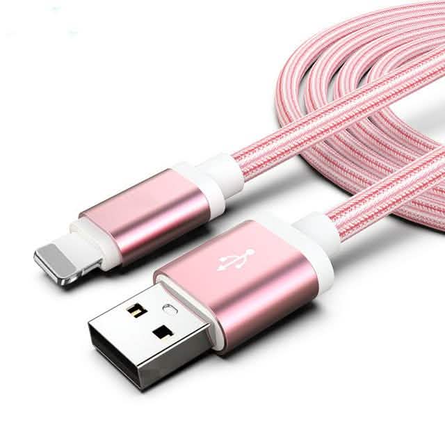 3-Pack: 10FT Heavy Duty Braided iPhone Lightning USB Cable - Image 4
