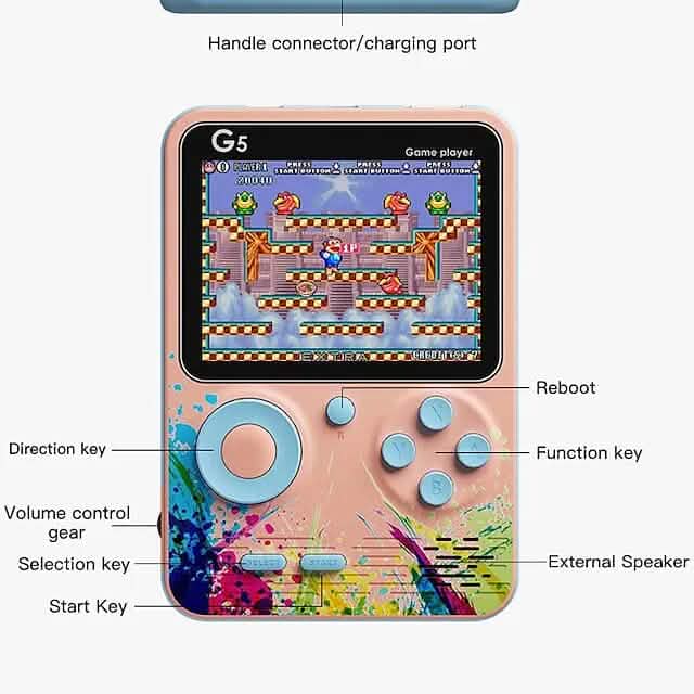 500 Games Mini Handheld Retro Portable Video Game Console - Image 11