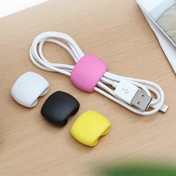8-Piece: Portable Reusable Cable Clips Organizer - Image 12