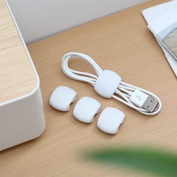 8-Piece: Portable Reusable Cable Clips Organizer - Image 9