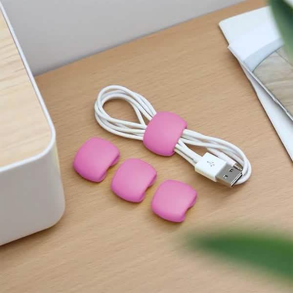 8-Piece: Portable Reusable Cable Clips Organizer - Image 11