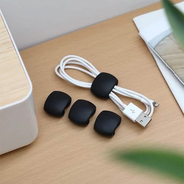 8-Piece: Portable Reusable Cable Clips Organizer - Image 10