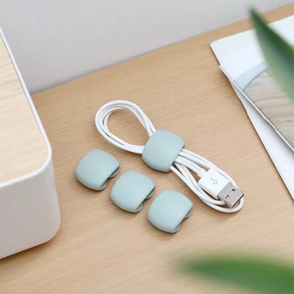 8-Piece: Portable Reusable Cable Clips Organizer - Image 8