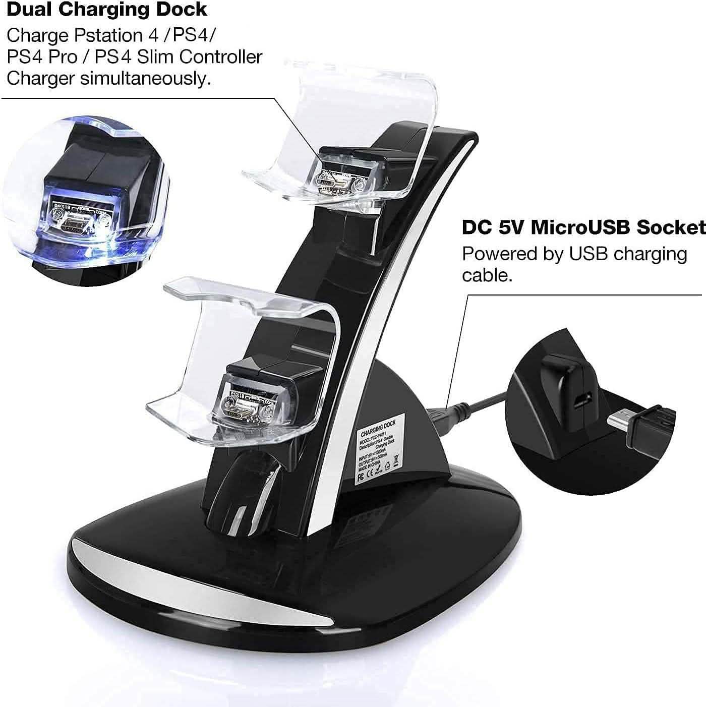 Dual USB Fast Charging Station and LED Indicator for Sony PS4 Controller - Image 5