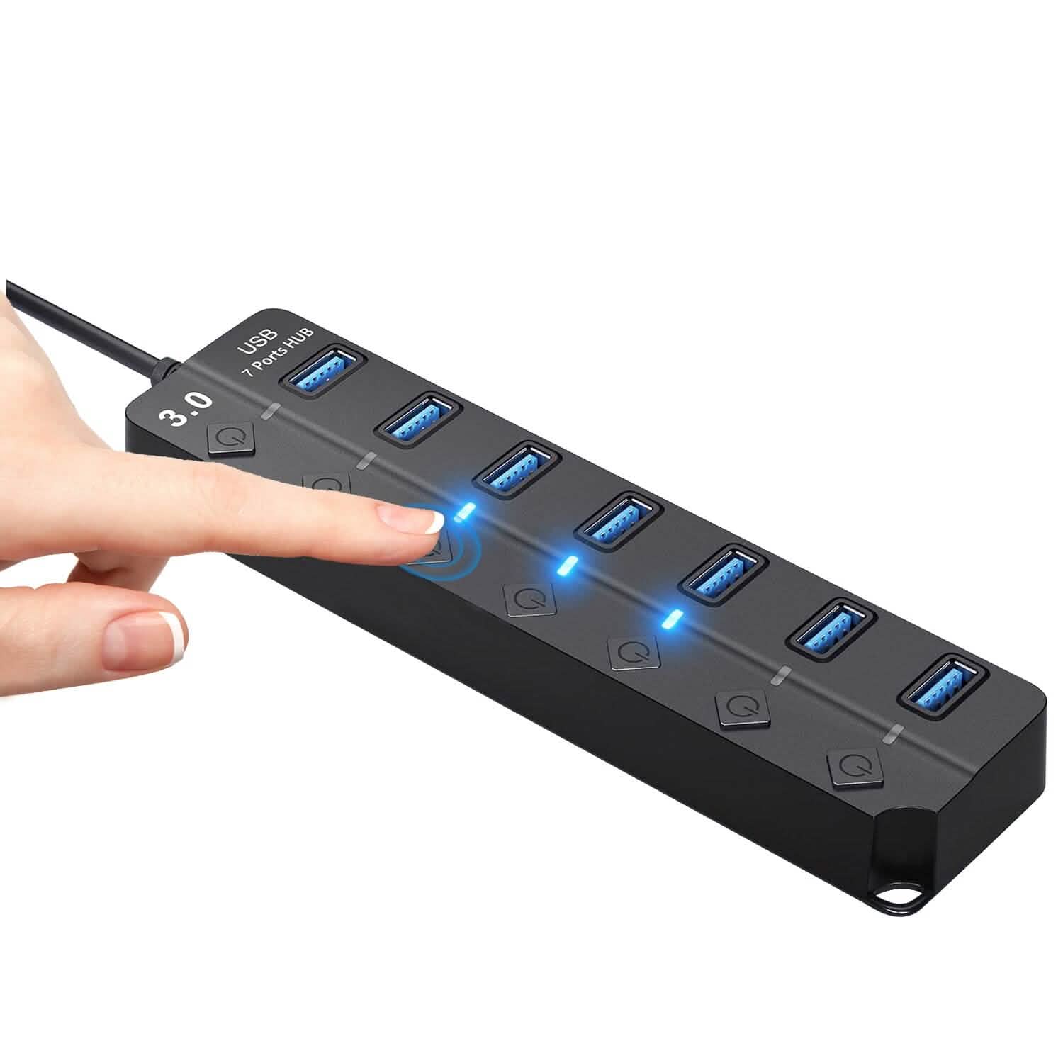 USB 3.0 HUB 7 Ports High Speed 5Gbps USB Splitter - Image 3