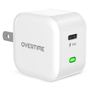 USB C Charger, Overtime 20W iPhone Fast Charger for iPhone and Android PD 3.0
