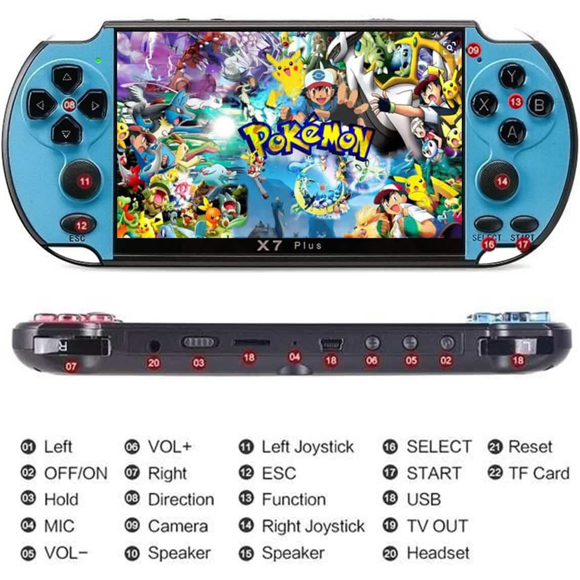 X7Plus Dual Joystick Portable Handheld Game Console - Image 9