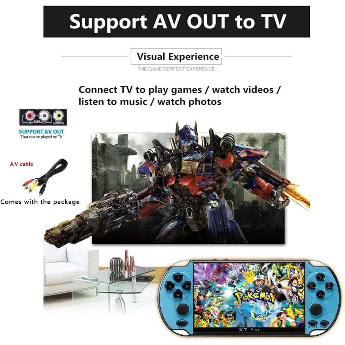 X7Plus Dual Joystick Portable Handheld Game Console - Image 8